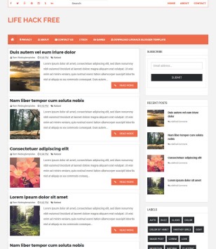 Life Hack Responsiveblogger template
