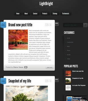LightBright Personalblogger template