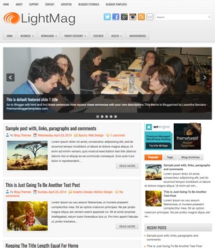LightMag Magazineblogger template