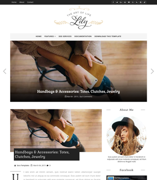 Lily Fashionblogger template