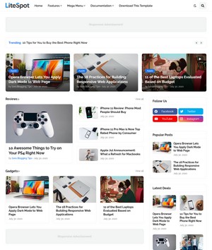 LiteSpotblogger template