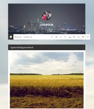 Logbook Responsiveblogger template