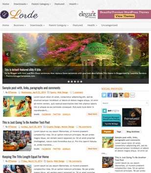 Lorde Responsiveblogger template