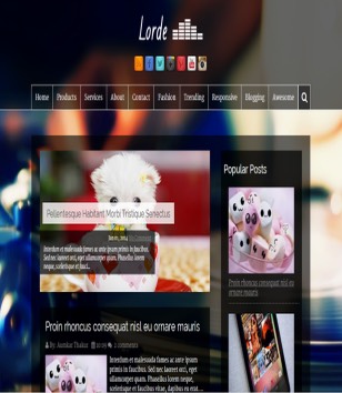 Lorde Dark Responsiveblogger template
