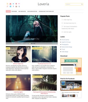 Loveria Responsiveblogger template