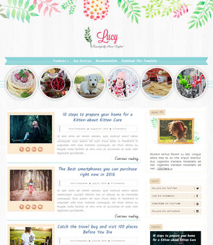 Lucy Beautyblogger template