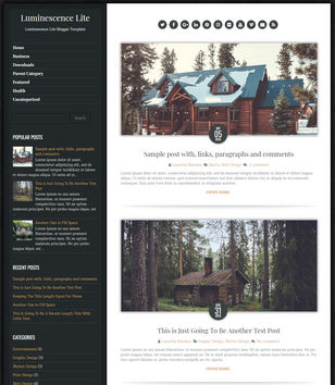 Luminescence Liteblogger template