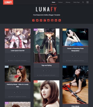 Lunafy Darkblogger template