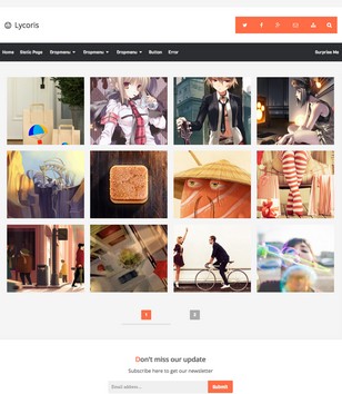 Lycoris Responsive Photographyblogger template