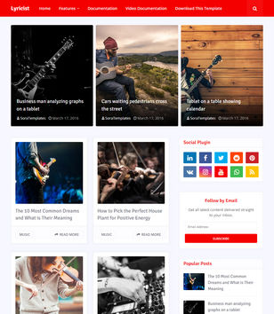 Lyricistblogger template