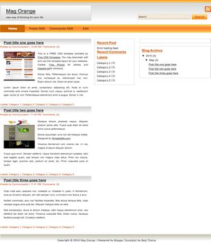 Mag Orangeblogger template