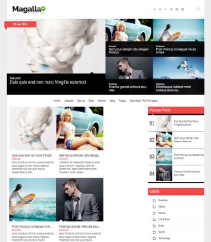 Magallablogger template
