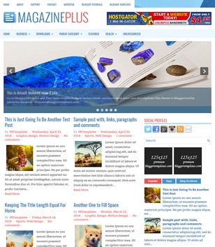 MagazinePlusblogger template