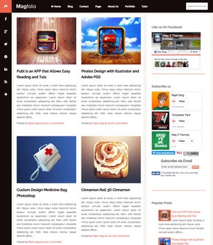 Magfolioblogger template