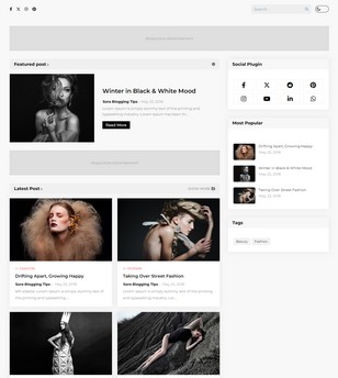 Magic CVblogger template