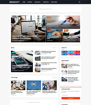 Magifyblogger template