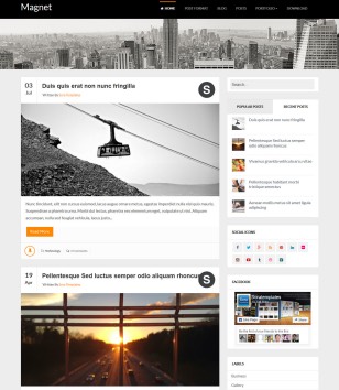 Magnet Responsiveblogger template