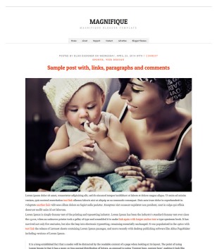 Magnifiqueblogger template