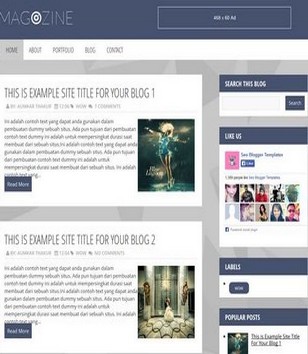 Magozine SEO Readyblogger template