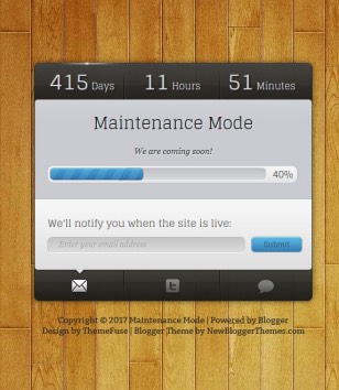 Maintenance Modeblogger template