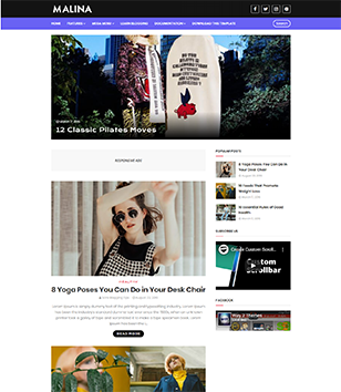 Malina Beautyblogger template