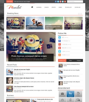 Manshet Magazineblogger template