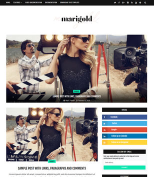 Marigoldblogger template