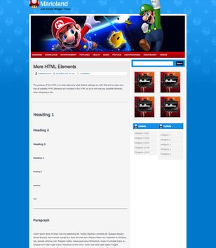 Mariolandblogger template
