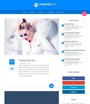 Materialblogger template