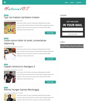 Material Designblogger template