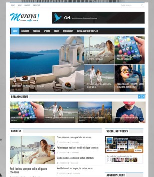 Mazaya Newsblogger template