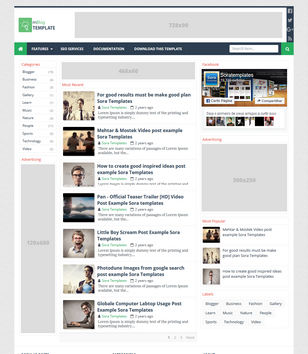 mBlogblogger template