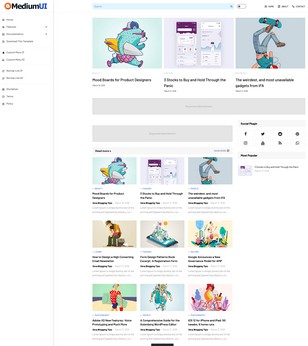 Medium UIblogger template