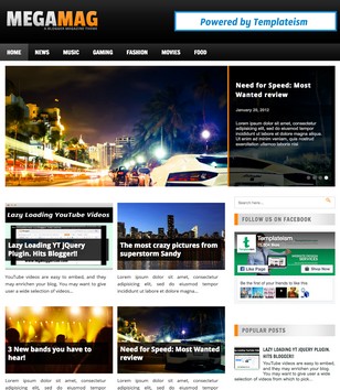 MegaMag SEO Readyblogger template