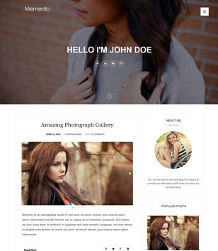 Memento Creativeblogger template