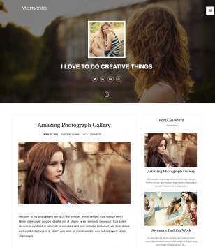Memento Responsiveblogger template