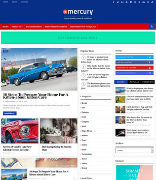 Mercuryblogger template