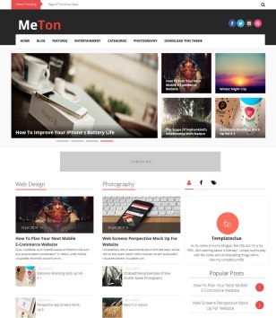 Meton Responsive Seoblogger template