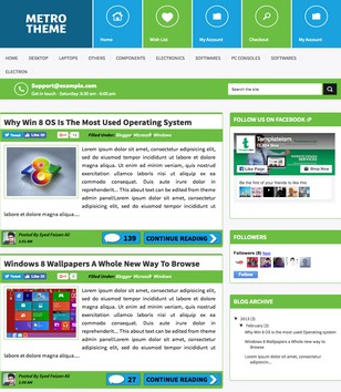Metro Magazineblogger template