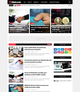 Metronicblogger template