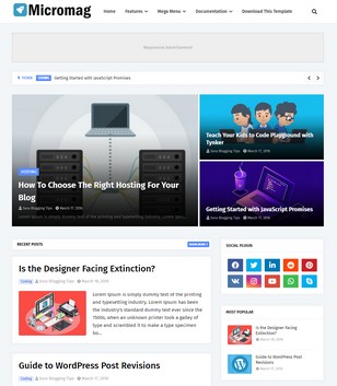 MicroMagblogger template