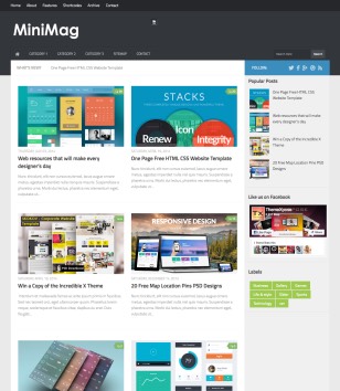 Mini Mag Mega Menublogger template