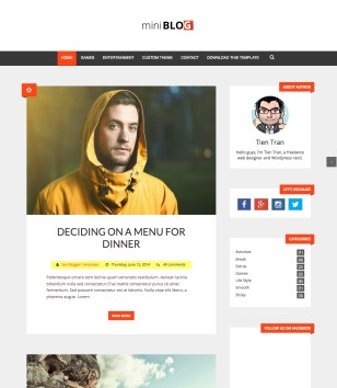 miniBlog SEOblogger template