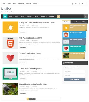Minima Responsiveblogger template