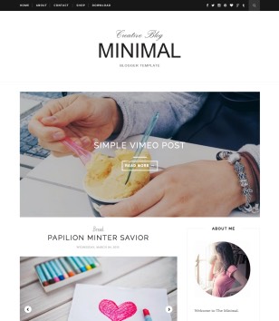 Minimal Sliderblogger template