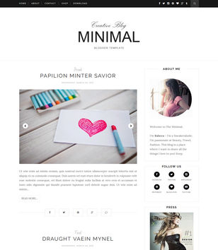 Minimal Cleanblogger template