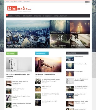 Minimalia Responsiveblogger template