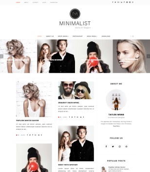 Minimalist Carouselblogger template