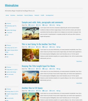 Minimalizine Responsiveblogger template