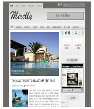Mirellyblogger template